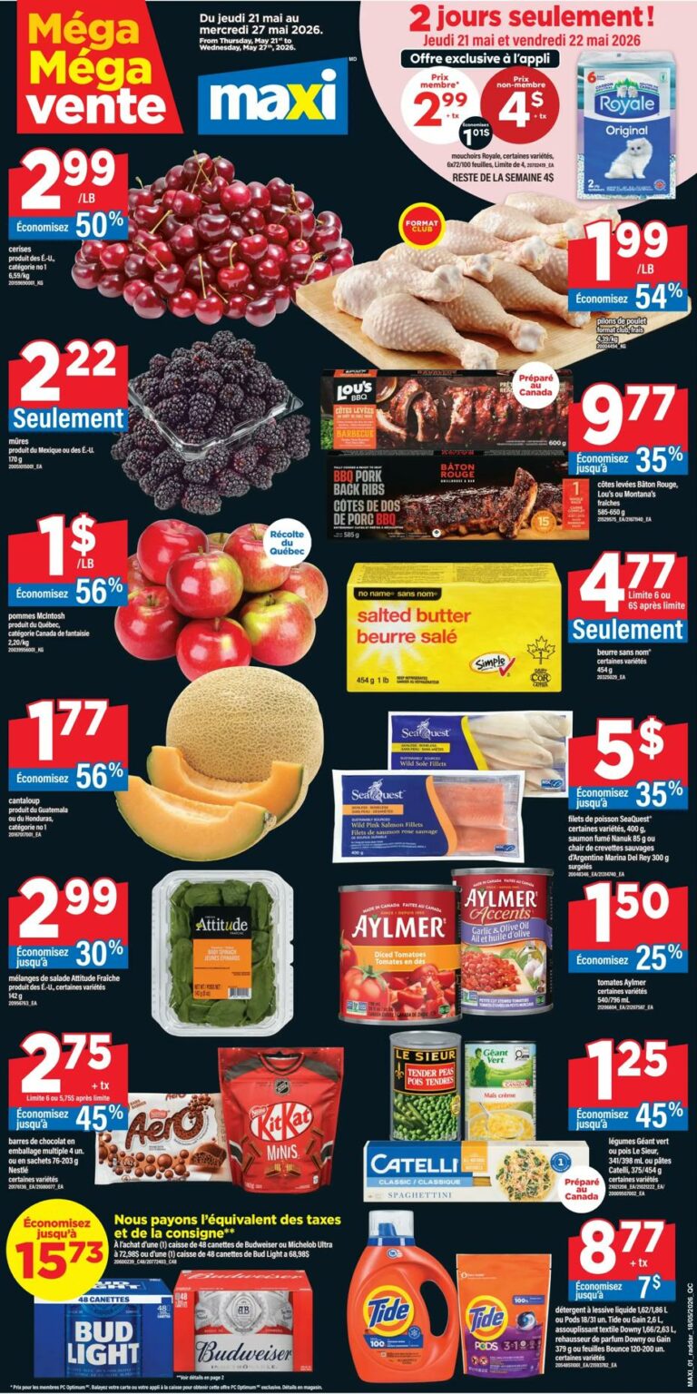Circulaire Maxi du 21 au 27 mai 2026
