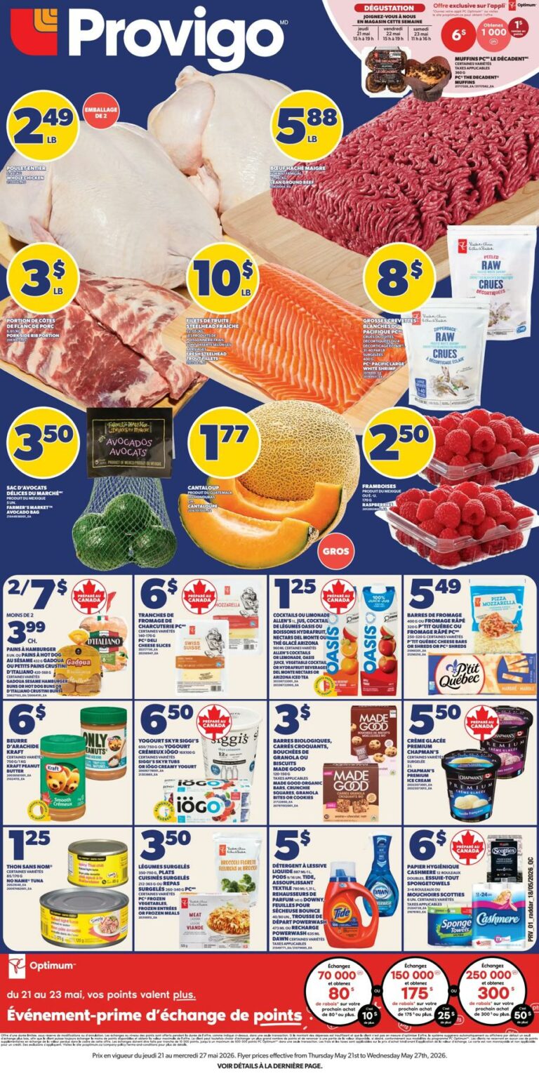 Circulaire Provigo du 21 au 27 mai 2026