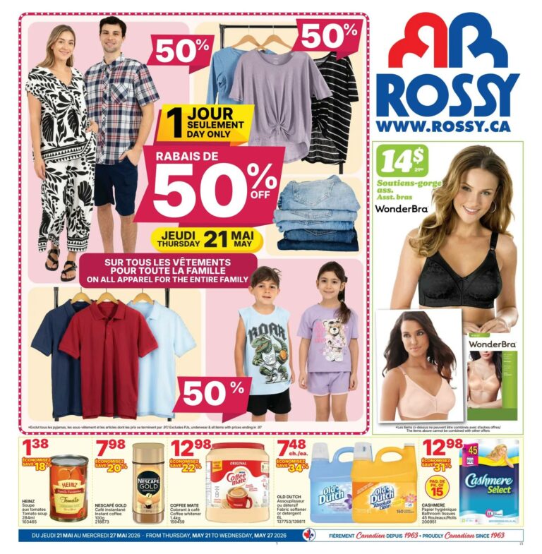 Circulaire Rossy du 21 au 27 mai 2026