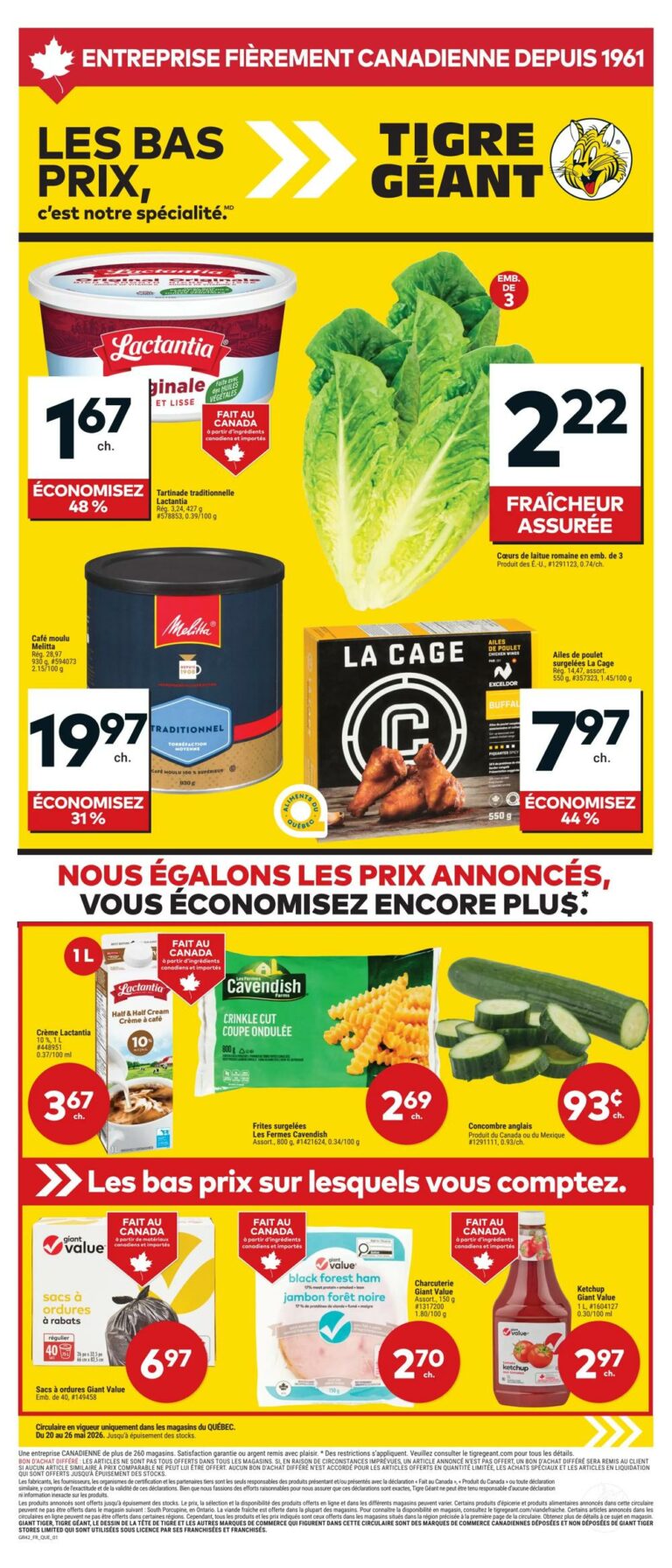 Circulaire Tigre Géant Du 20 au 26 mai 2026