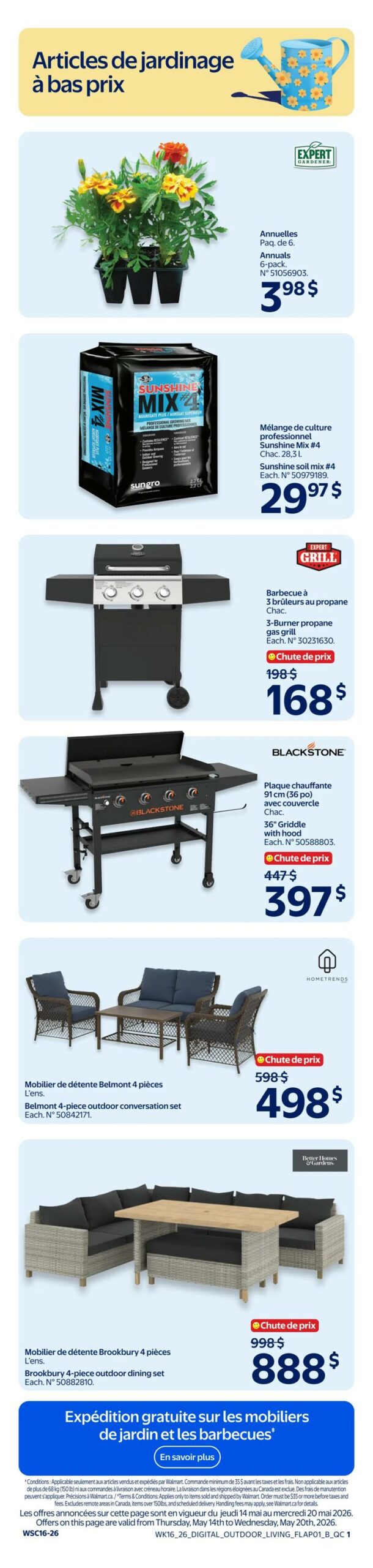 Circulaire Walmart du 14 au 20 mai 2026