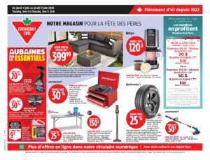 Circulaire Canadian Tire du 4 au 10 juin 2026