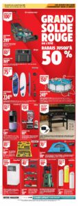 Circulaire Canadian Tire Grand solde Rouge du 4 au 10 juin 2026