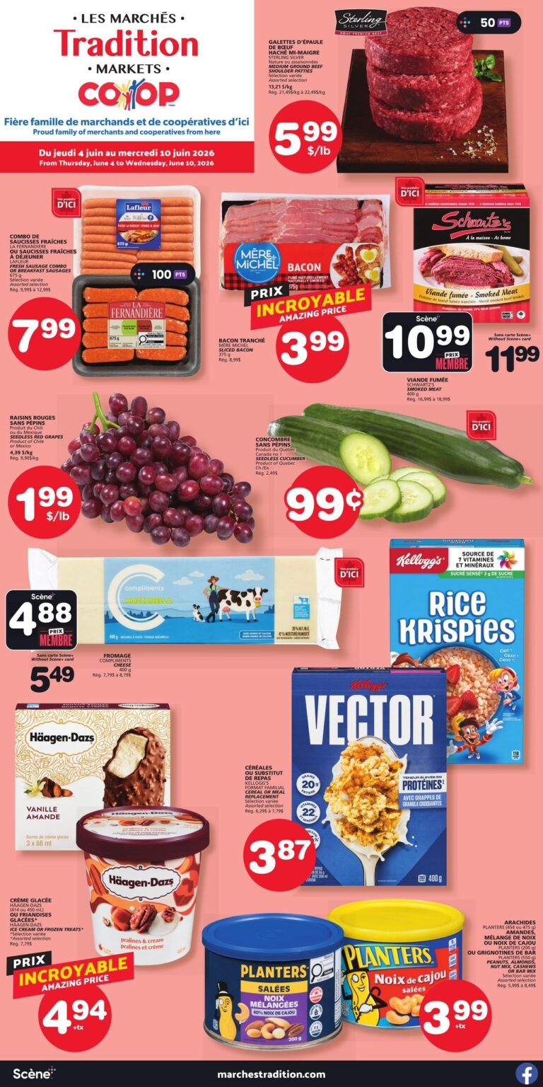 Circulaire Les Marchés Tradition Nouveau-Brunswick Du 4 au 10 juin 2026