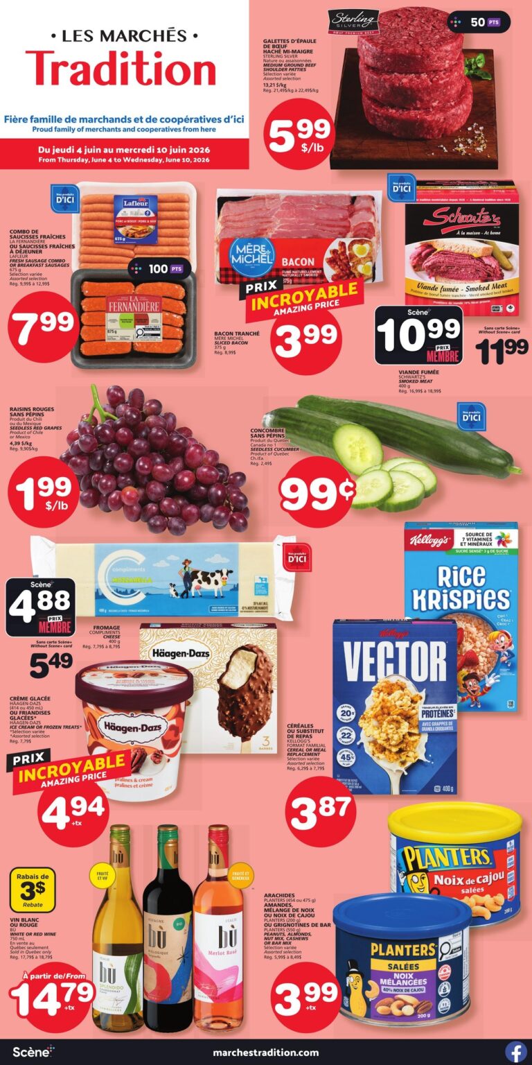 Circulaire Les Marchés Tradition du 4 au 10 juin 2026