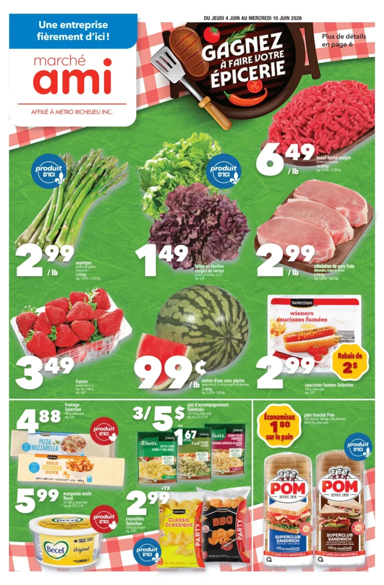 Circulaire Marché AMI du 4 au 10 juin 2026