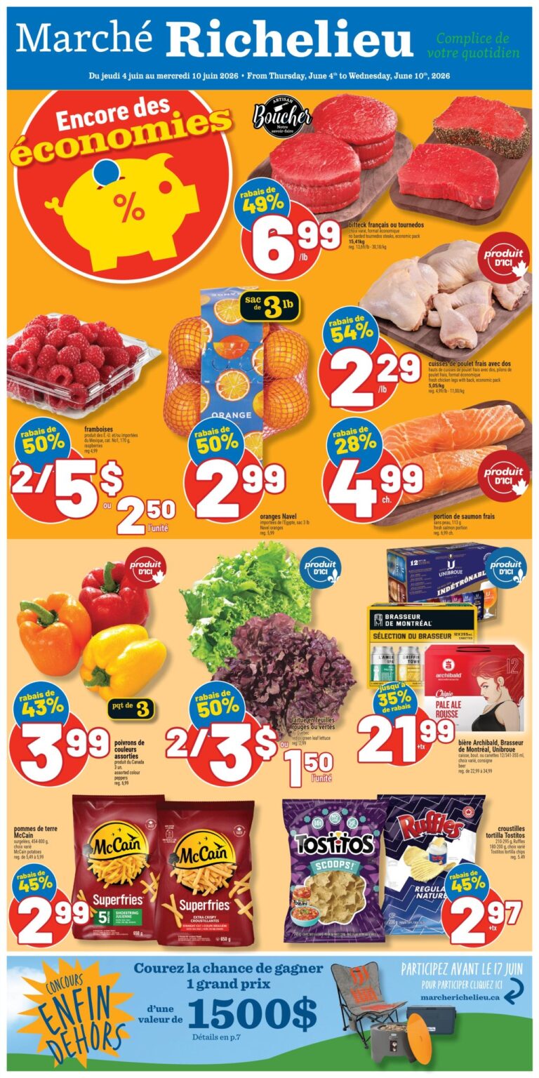 Circulaire Marché Richelieu du 4 au 10 juin 2026