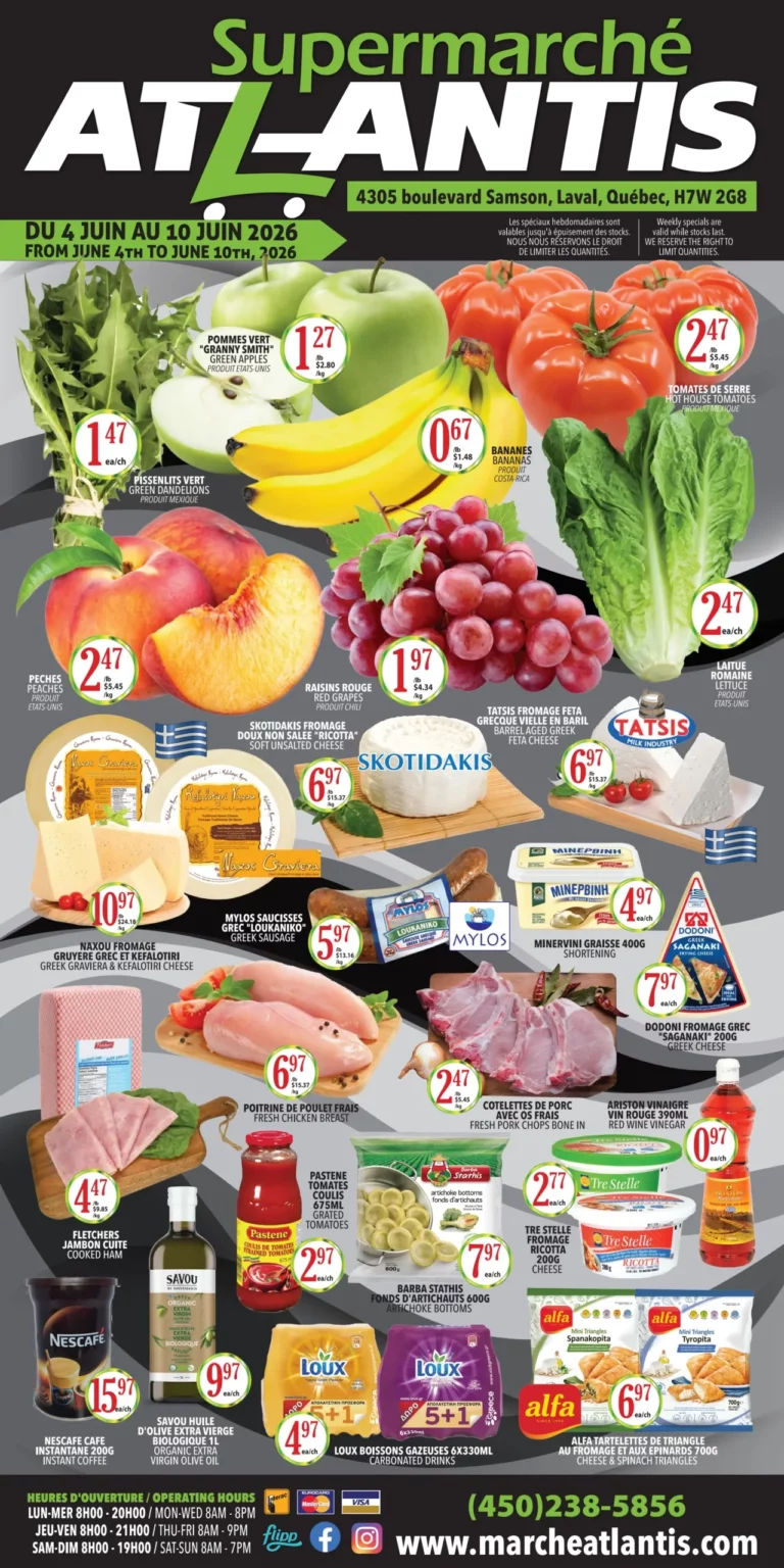 Circulaire Supermarché Atlantis du 4 au 10 juin 2026