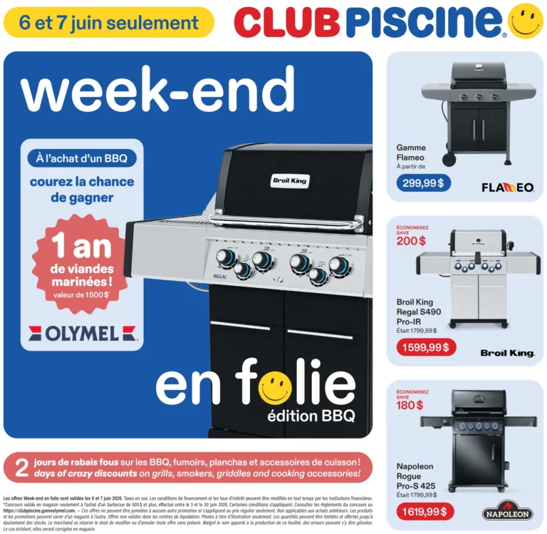 Circulaire Club Piscine du 4 au 7 juin 2026