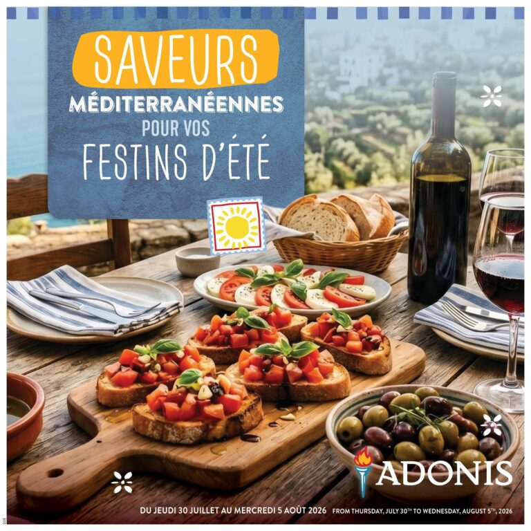 Circulaire Adonis du 30 juillet au 5 août 2026