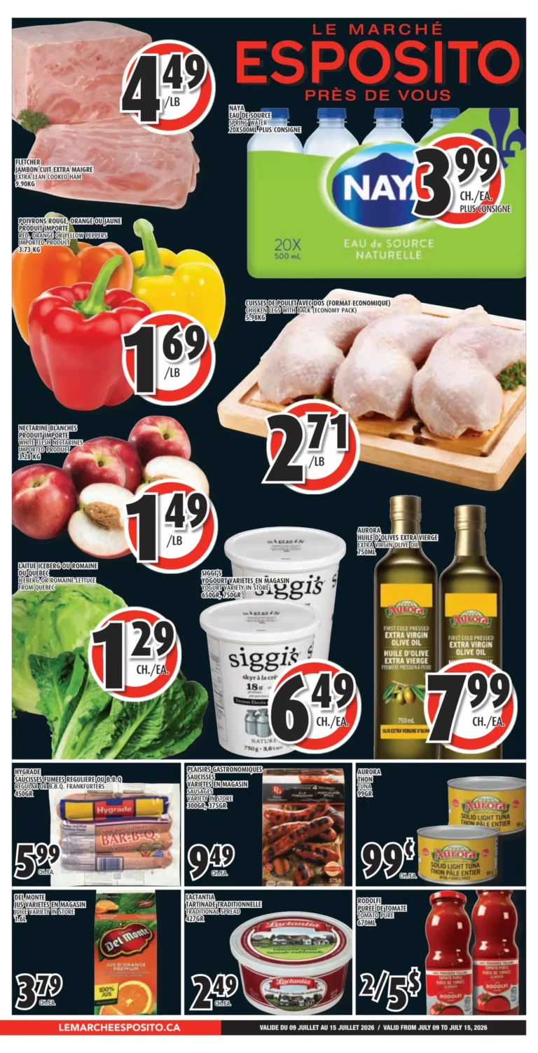 Circulaire Le Marché Esposito Du 9 au 15 juillet 2026