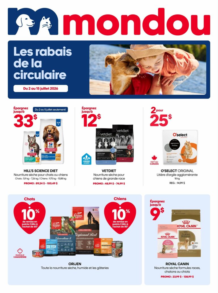 Circulaire Mondou Du 2 au 15 juillet 2026