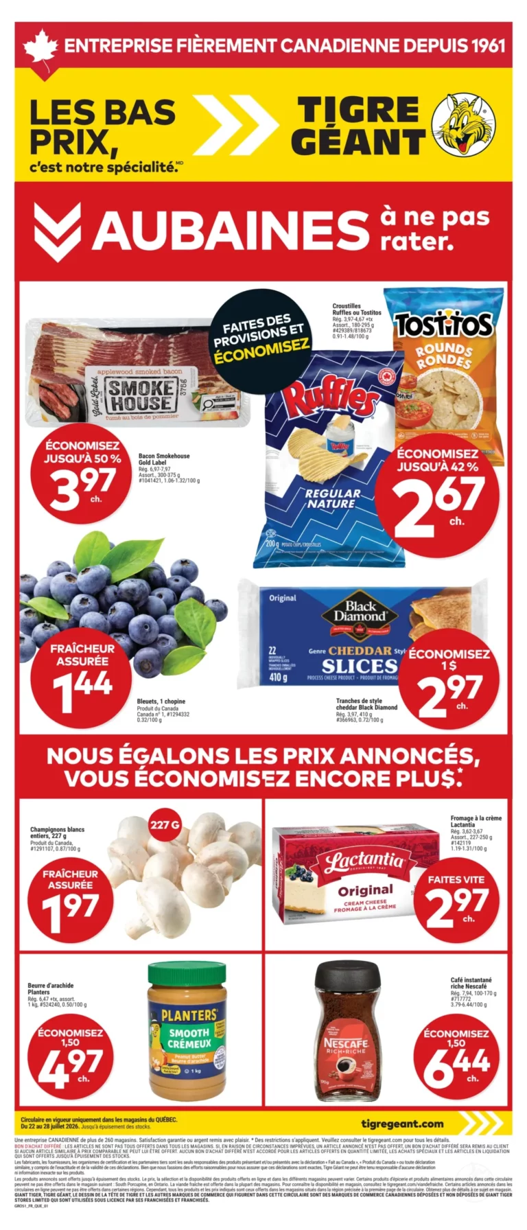 Circulaire Tigre Géant Du 22 au 28 juillet 2026