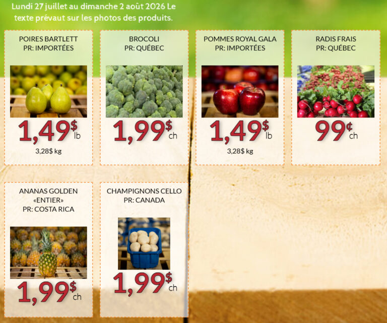 Circulaire Fruiterie 440 Du 27 juillet au 2 août 2026