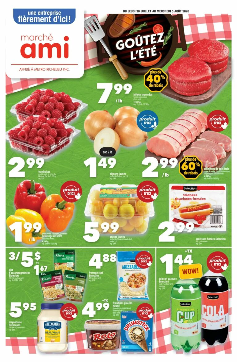 Circulaire Marché AMI du 30 juillet au 5 août 2026