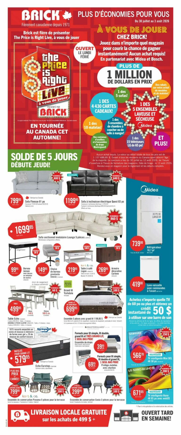 Circulaire Brick du 30 juillet au 12 août 2026
