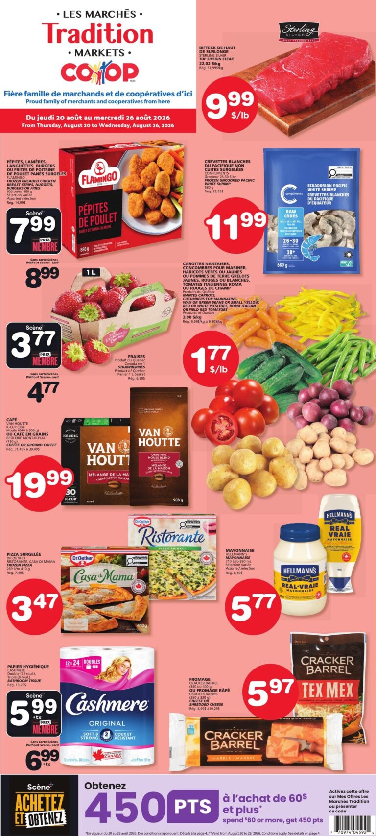 Circulaire Les Marchés Tradition Nouveau-Brunswick du 20 au 26 août 2026