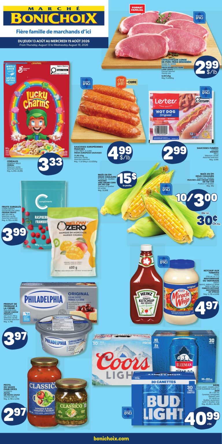 Circulaire Marché Bonichoix du 13 au 19 août 2026