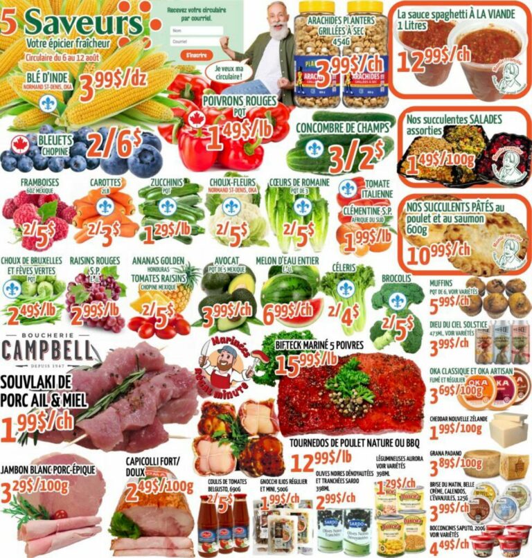 Circulaire Marché Le 5 Saveurs Du 6 au 12 août 2026