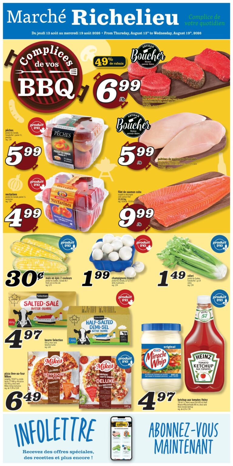 Circulaire Marché Richelieu du 13 au 19 août 2026
