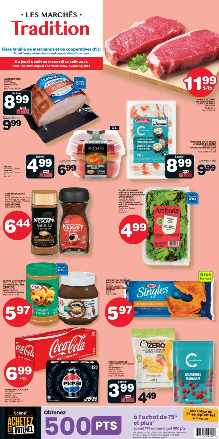Circulaire Les Marchés Tradition du 6 au 12 août 2026