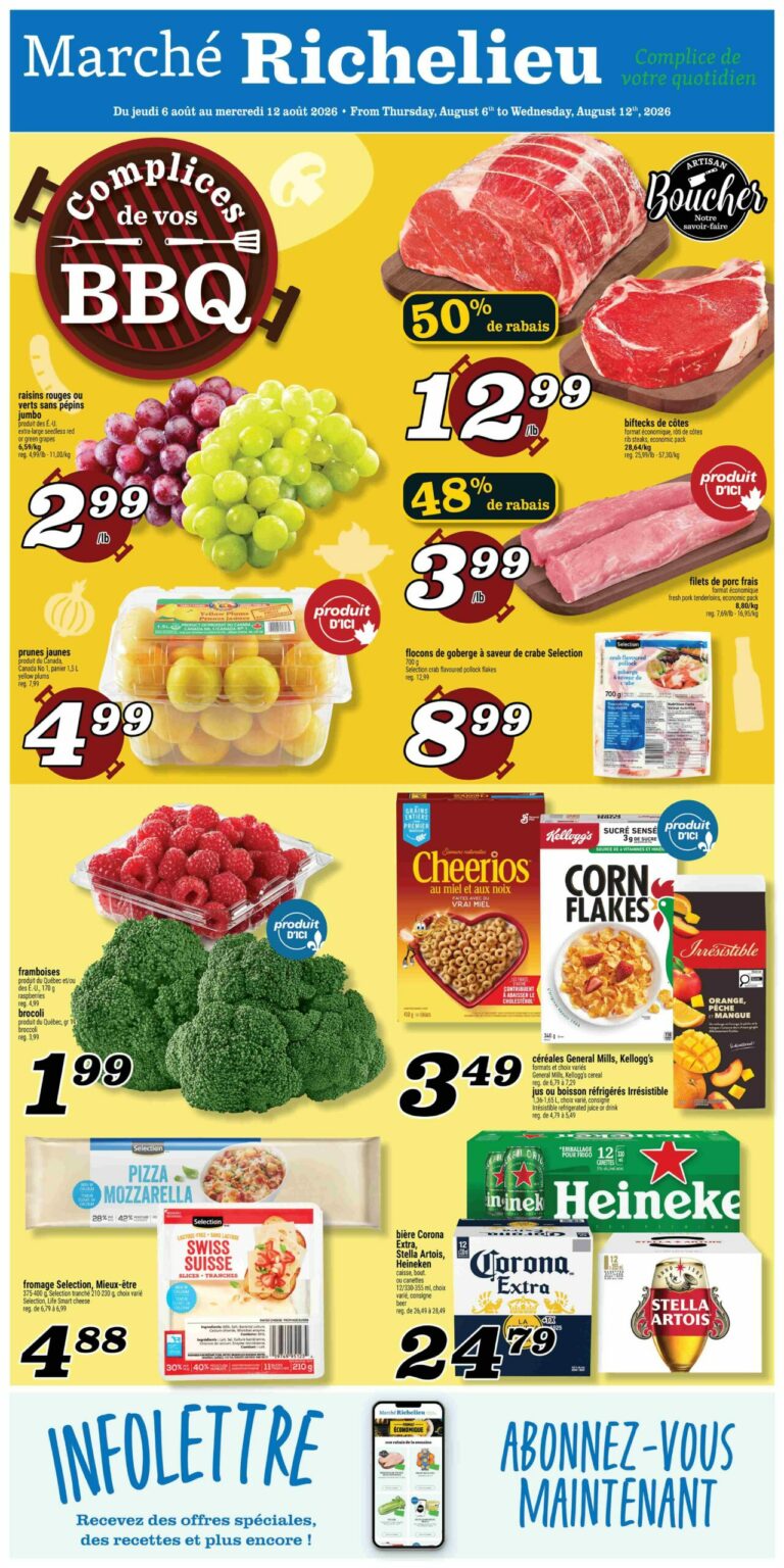 Circulaire Marché Richelieu du 6 au 12 août 2026