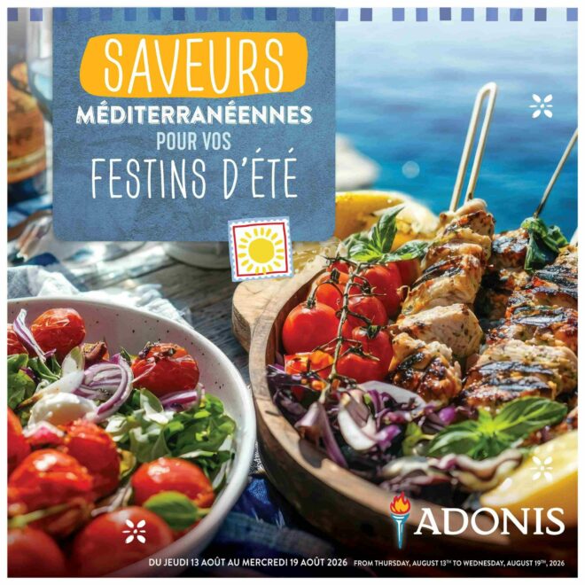 Circulaire Adonis – Saveurs Méditerranéennes pour vos Festins d&rsquo;Été du 13 au 19 août 2026