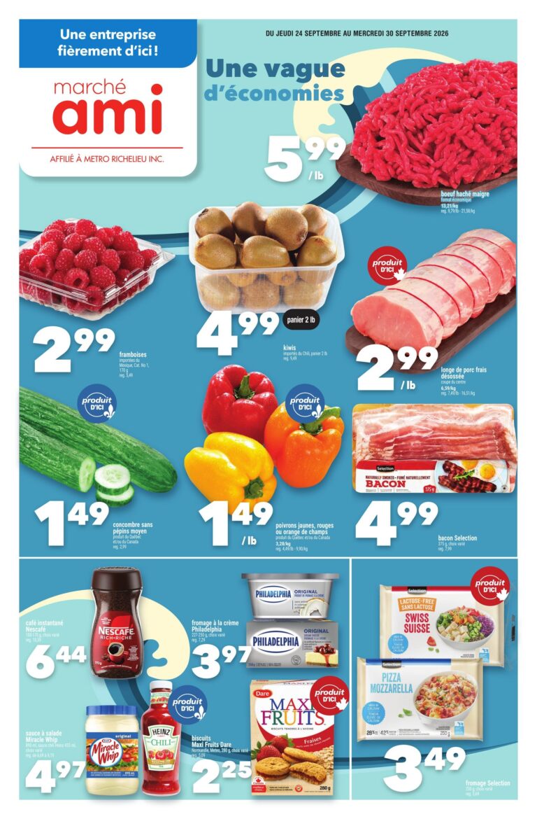 Marché AMI — Circulaire Marché AMI du 24 au 30 septembre 2026