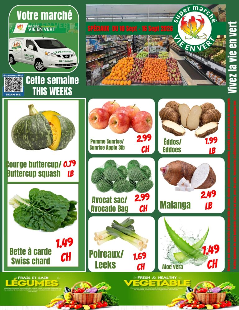 Page couverture de la Circulaire Marché Vie en Vert du 10 au 16 septembre 2026