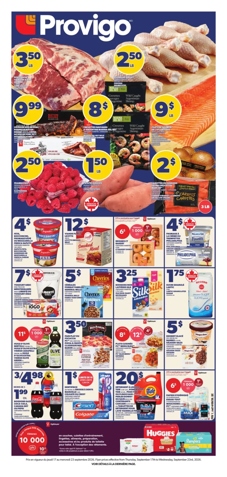 Provigo — Circulaire Provigo du 17 au 23 septembre 2026
