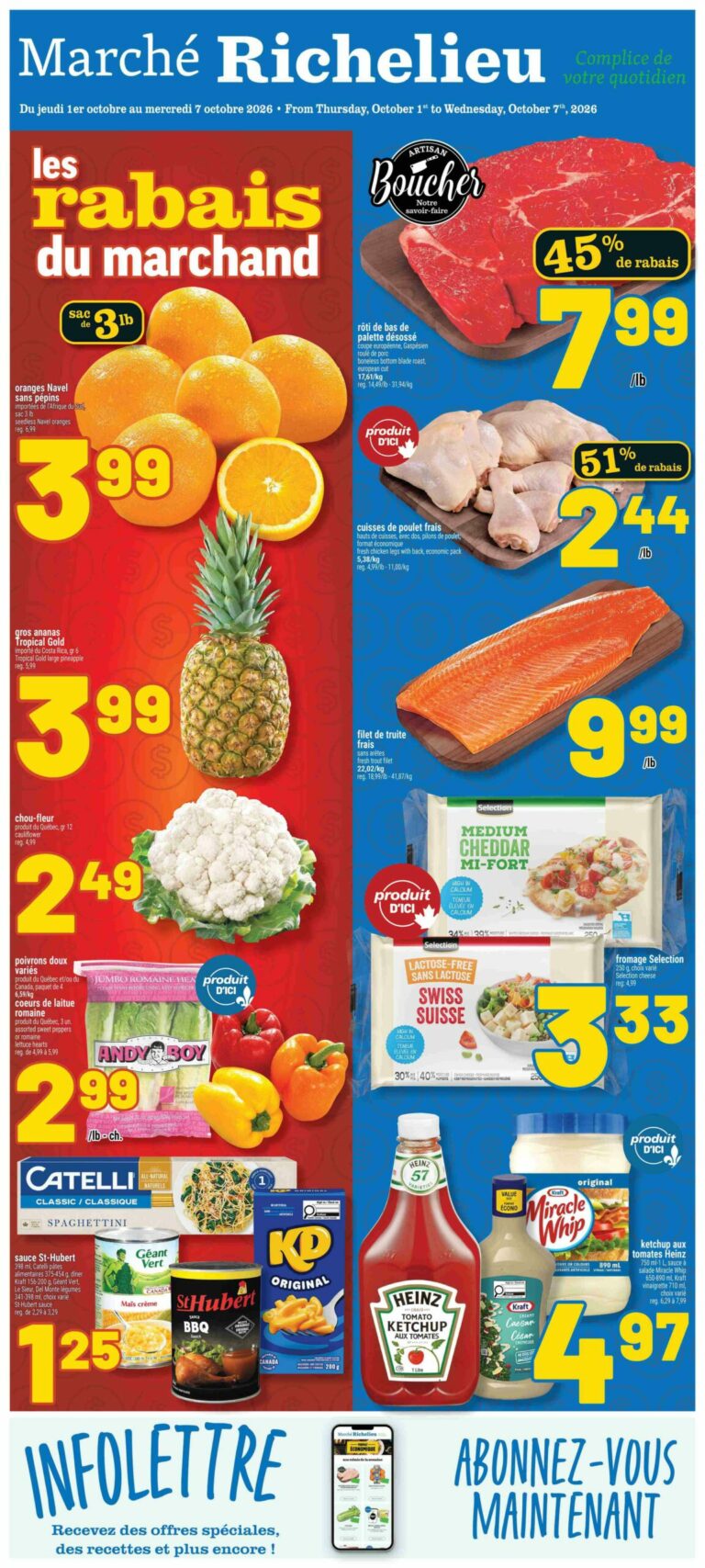 Marché Richelieu — Circulaire Marché Richelieu du 1 au 7 octobre 2026