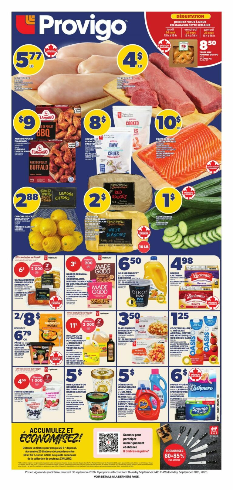 Provigo — Circulaire Provigo du 24 au 30 septembre 2026