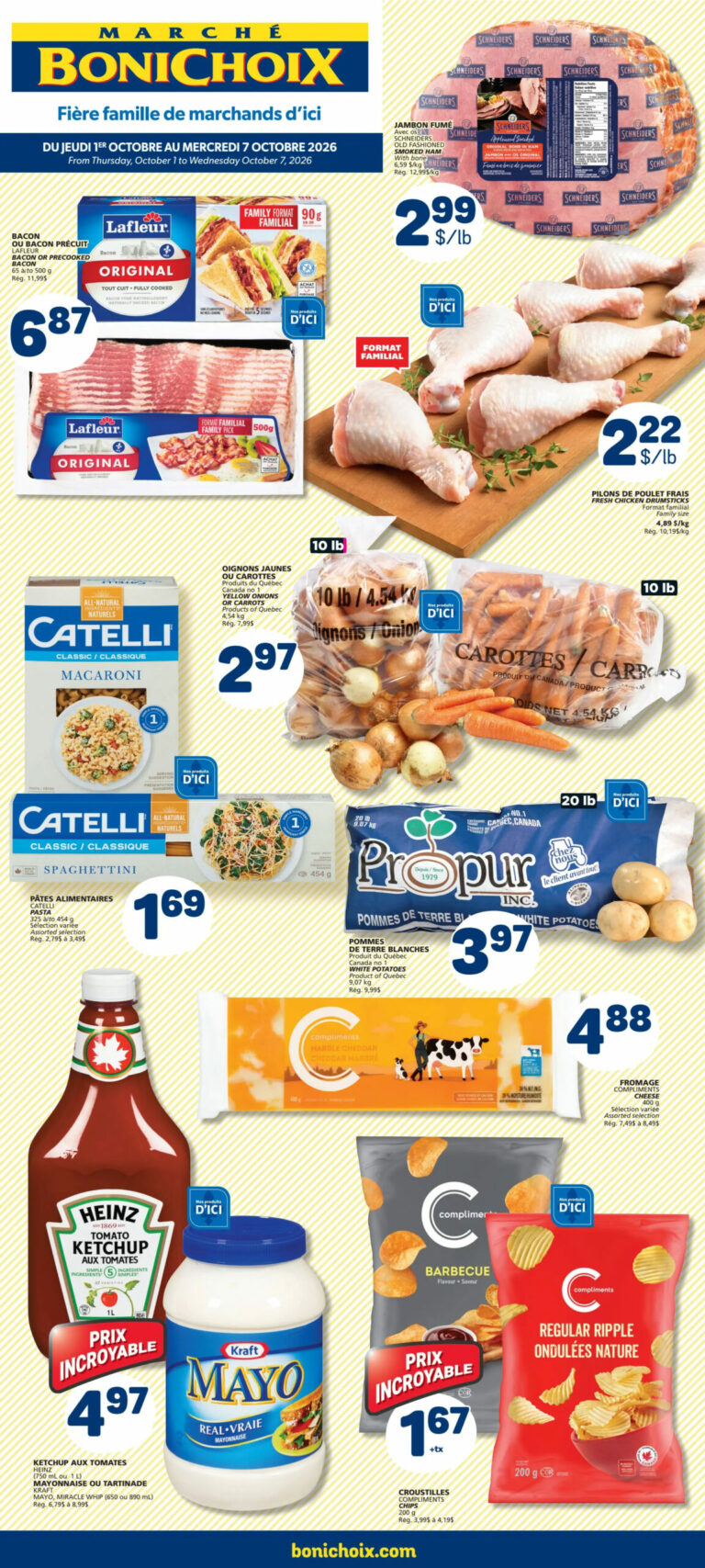 Bonichoix — Circulaire Marché Bonichoix du 1 au 7 octobre 2026