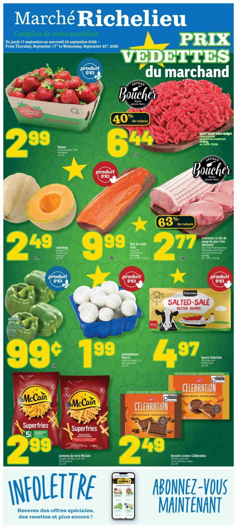Marché Richelieu — Circulaire Marché Richelieu du 17 au 23 septembre 2026