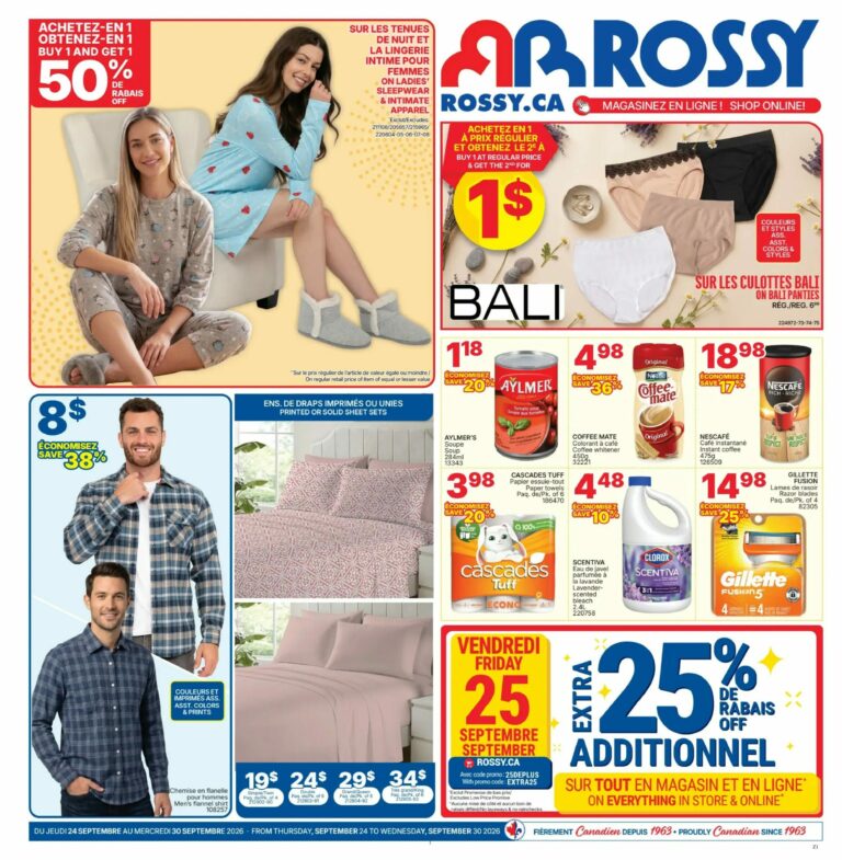 Rossy — Circulaire Rossy du 17 au 23 septembre 2026