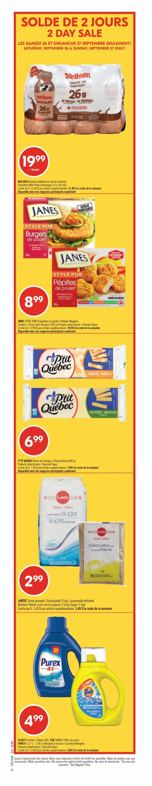 Pharmaprix — Circulaire Pharmaprix Du 26 septembre au 2 octobre 2026