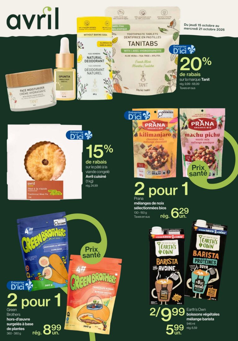 Avril supermarché — Circulaire Avril Du 15 au 21 octobre 2026