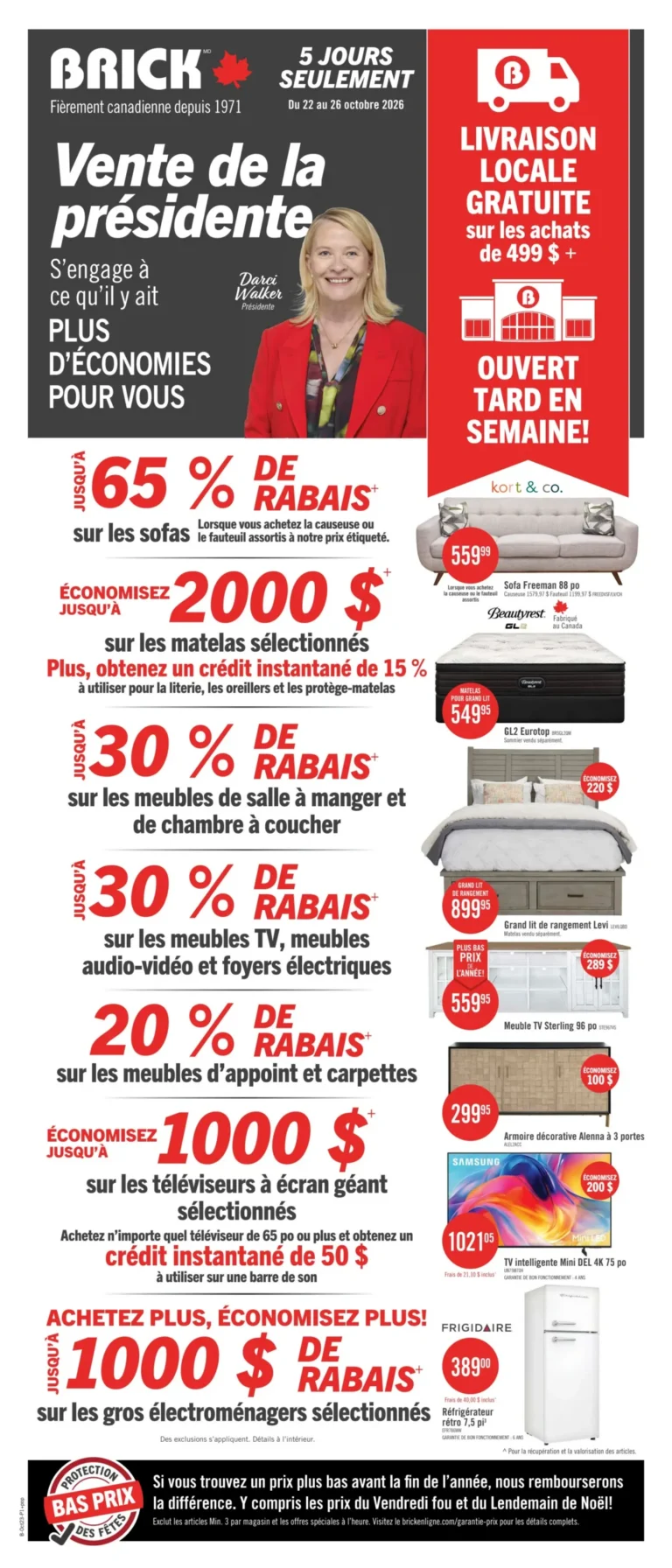 Brick — Circulaire Brick du 22 au 26 octobre 2026