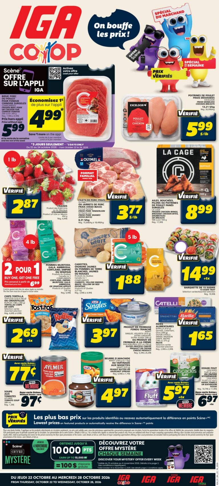 IGA — Circulaire IGA Coop Nouveau Brunswick Du 22 au 28 octobre 2026