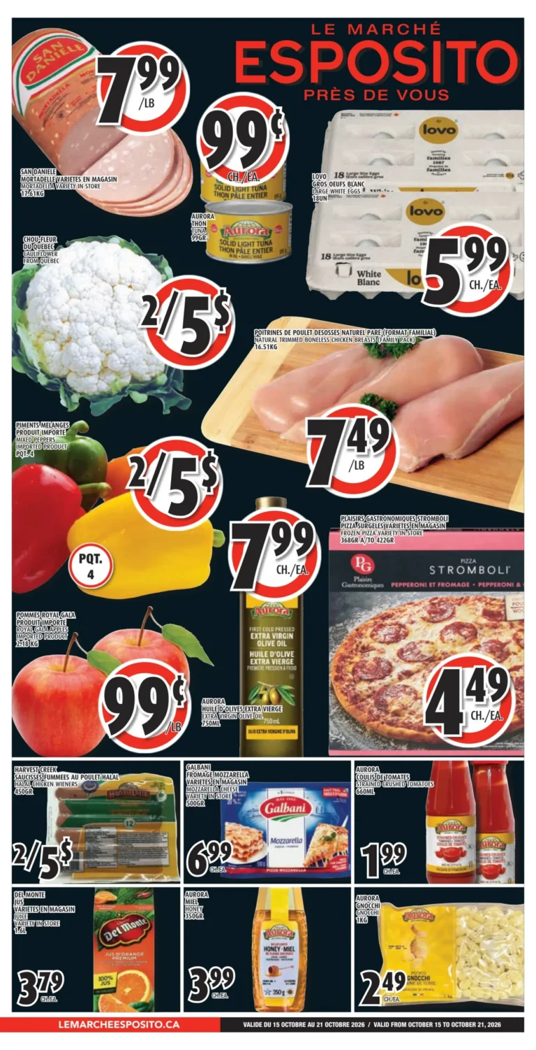 Le Marché Esposito — Circulaire Le Marché Esposito Du 15 au 21 octobre 2026