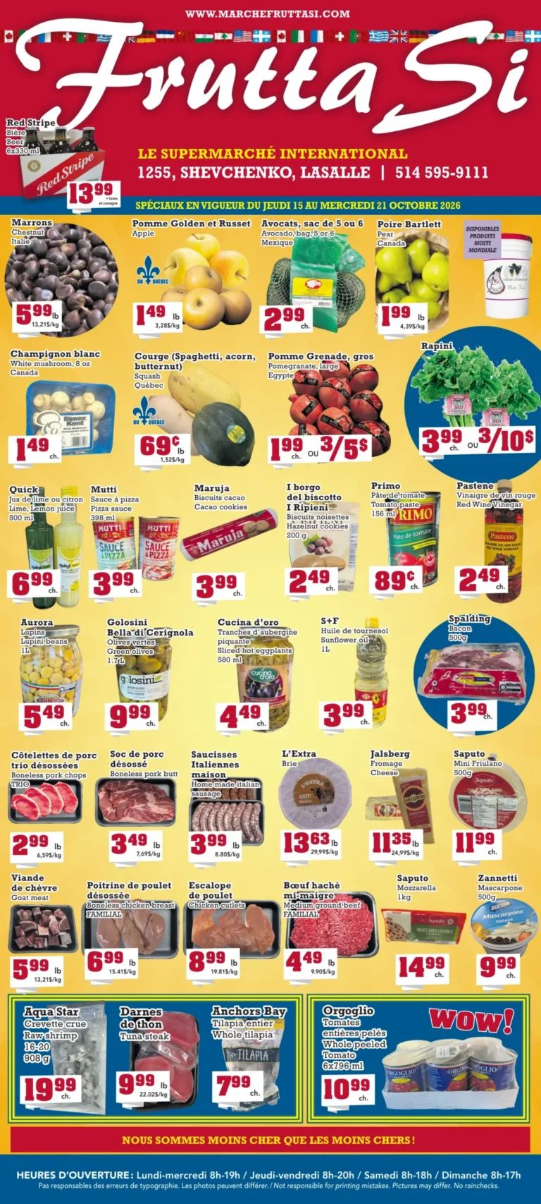 Marché Frutta Si — Circulaire Marché Frutta Si du 15 au 21 octobre 2026