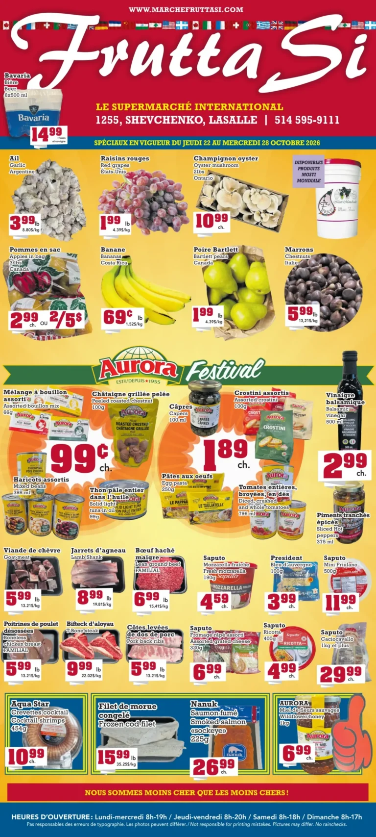 Marché Frutta Si — Circulaire Marché Frutta Si du 22 au 28 octobre 2026