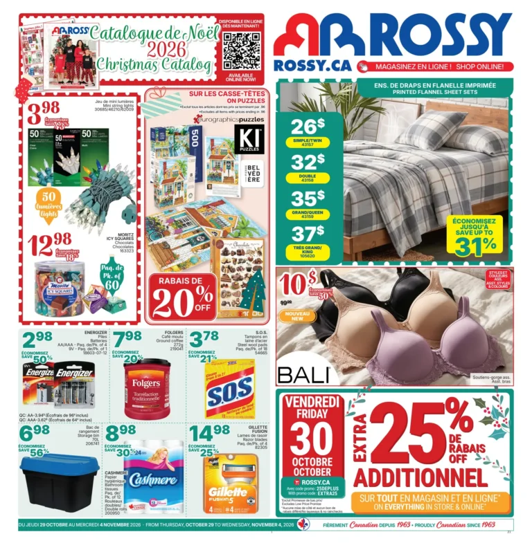 Rossy — Circulaire Rossy du 29 octobre au 4 novembre 2026
