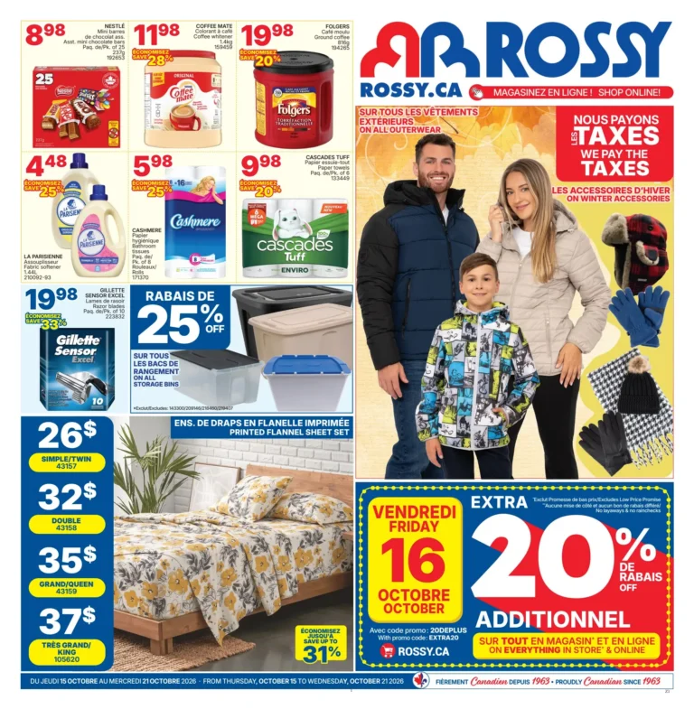 Rossy — Circulaire Rossy du 15 au 21 octobre 2026