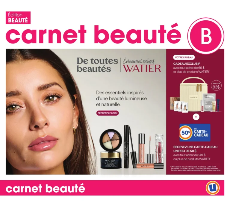 Page couverture de la Circulaire Uniprix Carnet Beauté du 15 au 21 octobre 2026<span class="ae-mark" data-id="11266" hidden></span>
