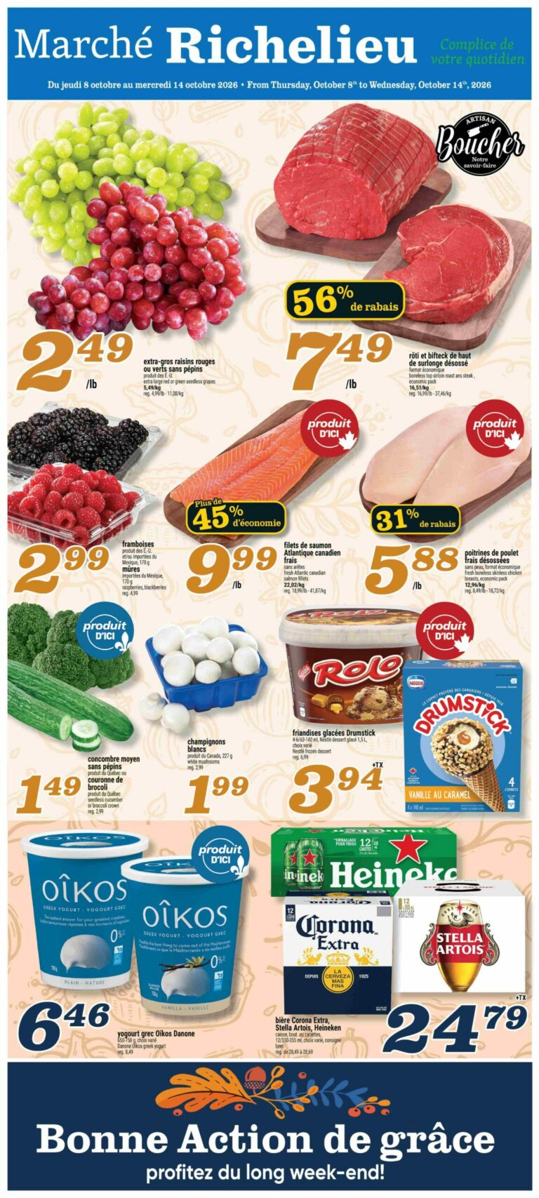 Marché Richelieu — Circulaire Marché Richelieu du 8 au 14 octobre 2026