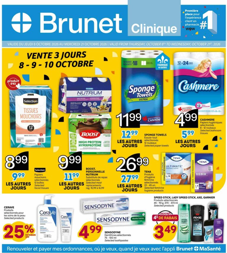 Brunet — Circulaire Brunet Clinique du 8 au 21 octobre 2026