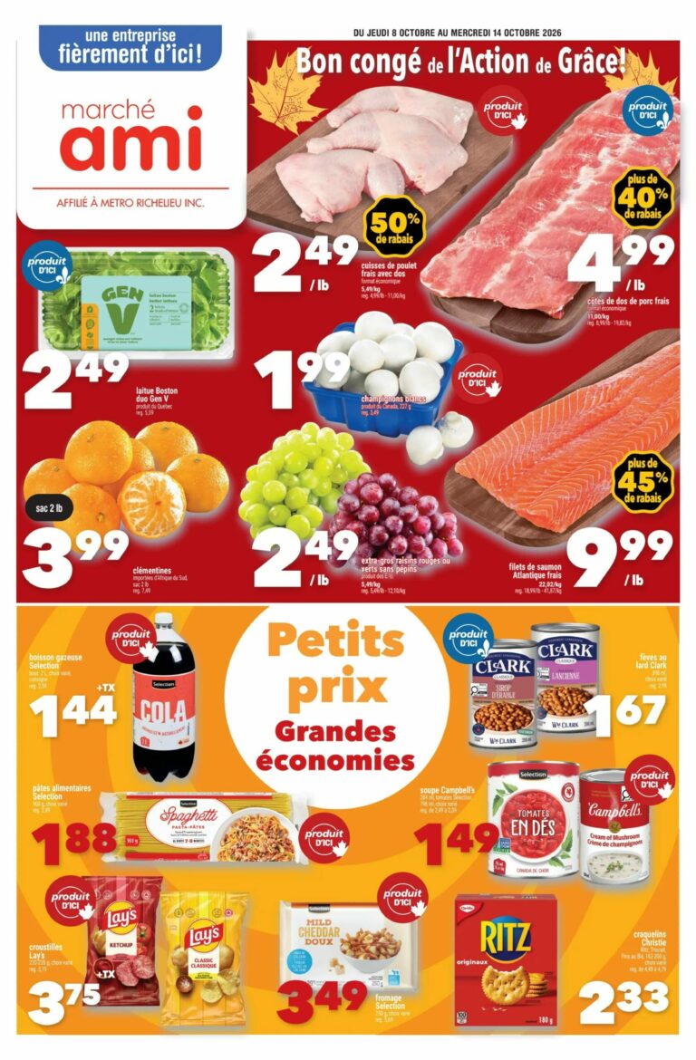 Marché AMI — Circulaire Marché AMI du 8 au 14 octobre 2026