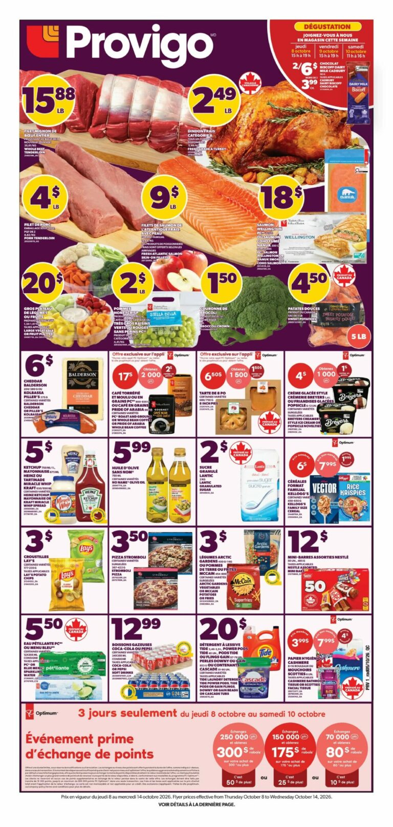 Provigo — Circulaire Provigo du 8 au 14 octobre 2026