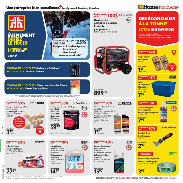 Home Hardware — Circulaire Home Hardware du 8 au 21 octobre 2026